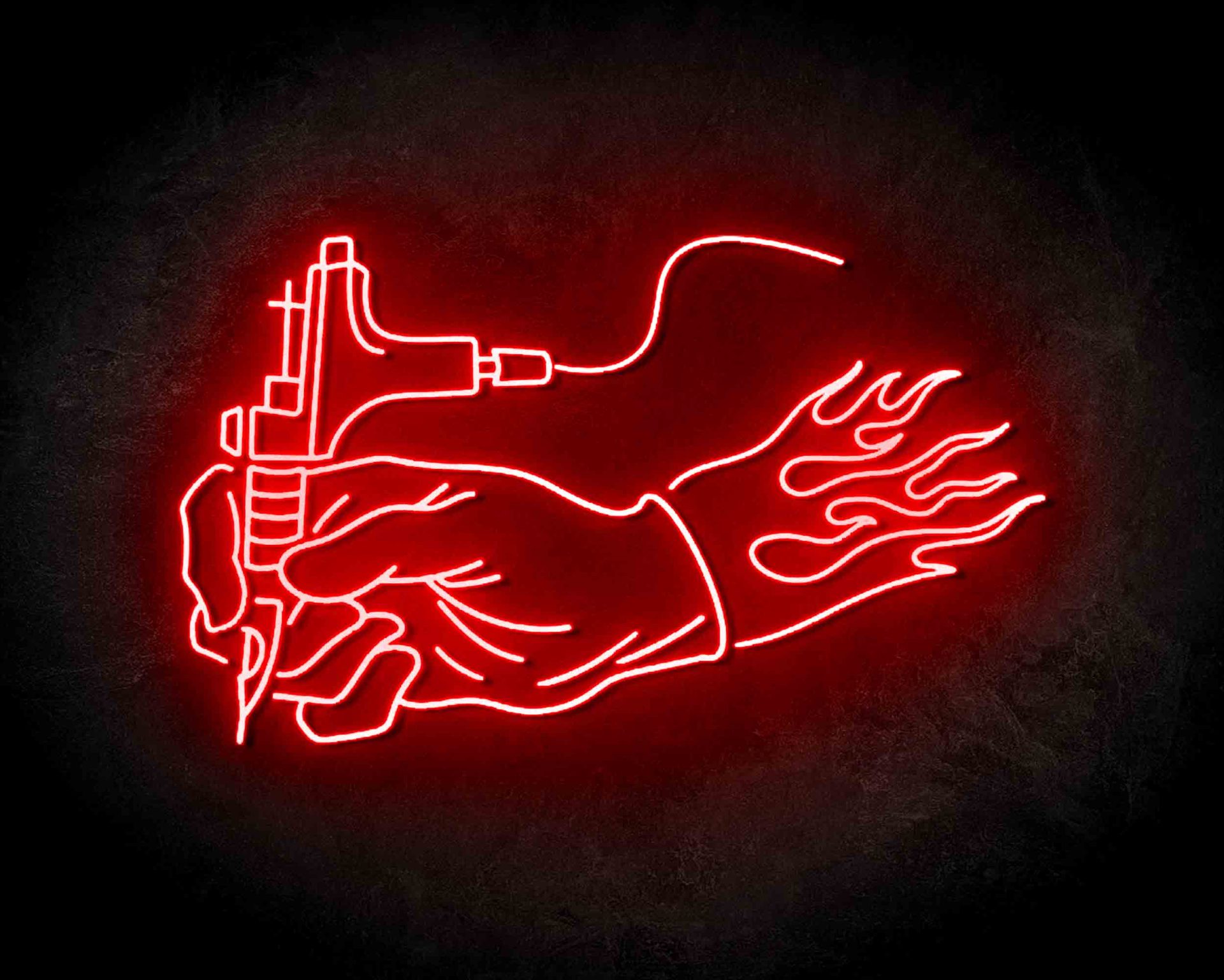 Neon Sign Tattoo Very Cool For Tattoo Parlors